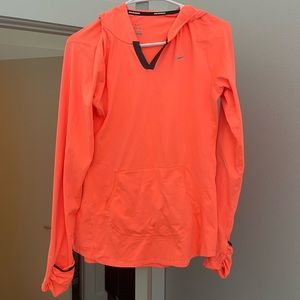 Nike Running Dri Fit Womens Medium V Neck Hoodie